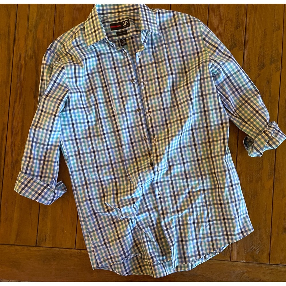 JF J. Ferrar Slim Men’s Casual Shirt M